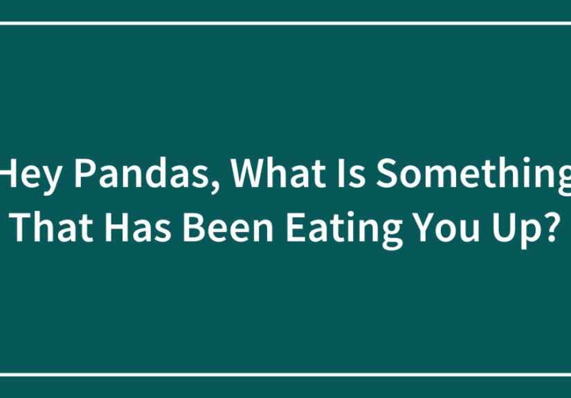 Hey Pandas, What Is Something That Has Been Eating You Up? (Closed)