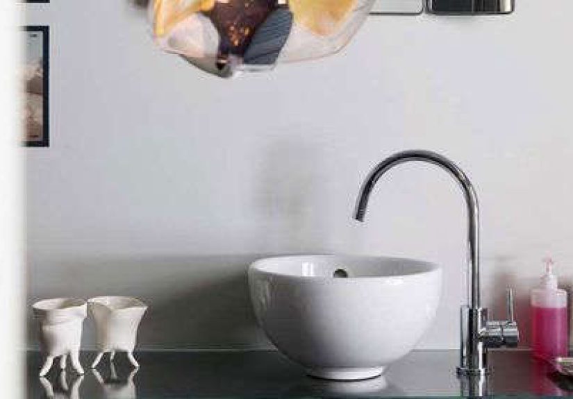 Kraus KCV-141-CH Chrome Ceramic Vessel Bathroom Sink