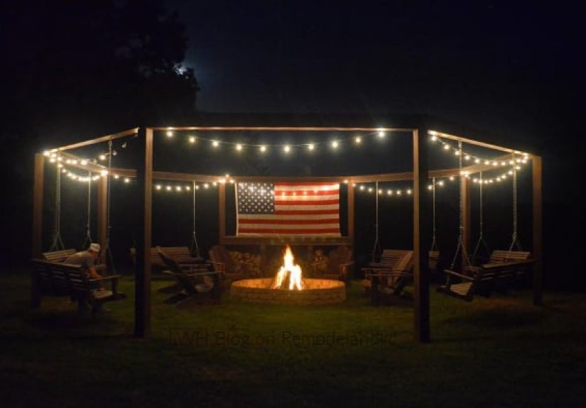 Tutorial: Build an Amazing DIY Fire Pit Pergola for Swings