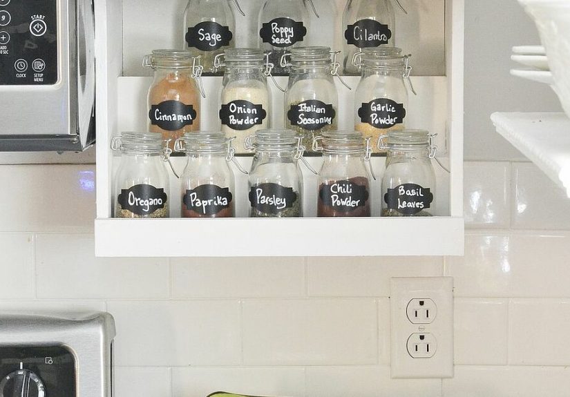 16 DIY Spice Rack Ideas to Reorganize Your Kitchen Storage