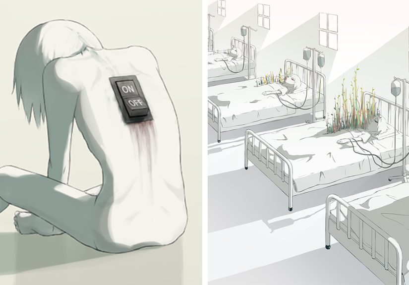 50 Powerful Illustrations By Japanese Artist That Will Make You Think