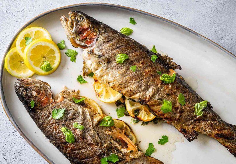 Basil-Rosemary Grilled Trout Recipe