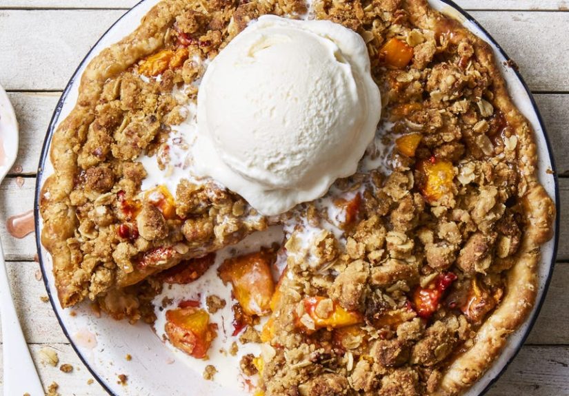 Best Peachy Pecan Crumb Pie Recipe - How to Make Peachy Pecan Crumb Pie