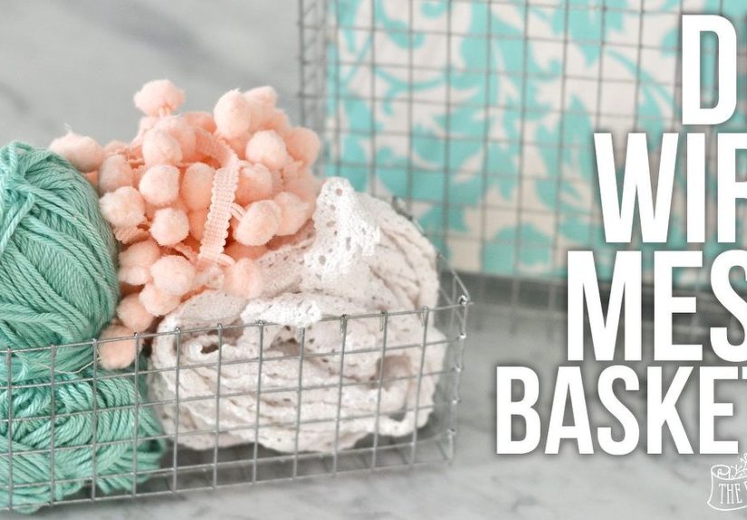 DIY Wire Mesh Baskets for Those Awkward Spaces