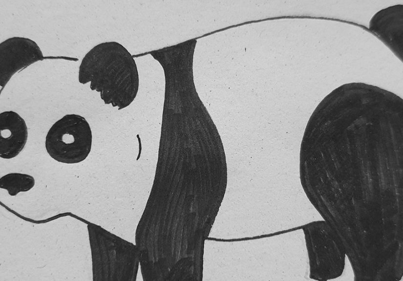 Hey Pandas, I Challenge You To Draw A Panda