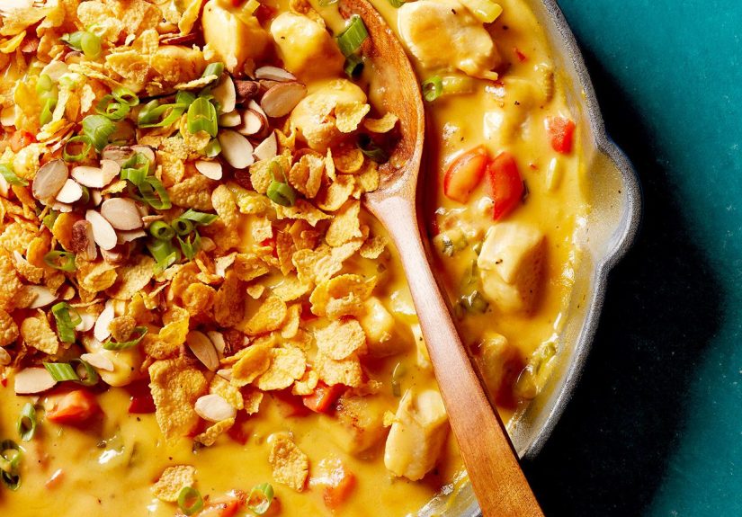 Hot Chicken Salad Skillet Casserole Recipe