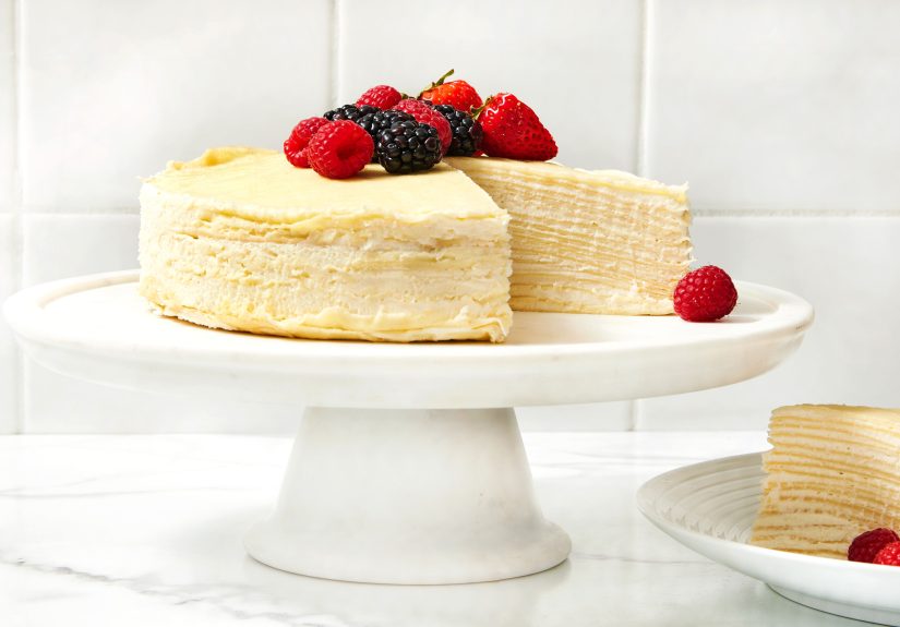 Lemon Lavender Crepe Cake Recipe