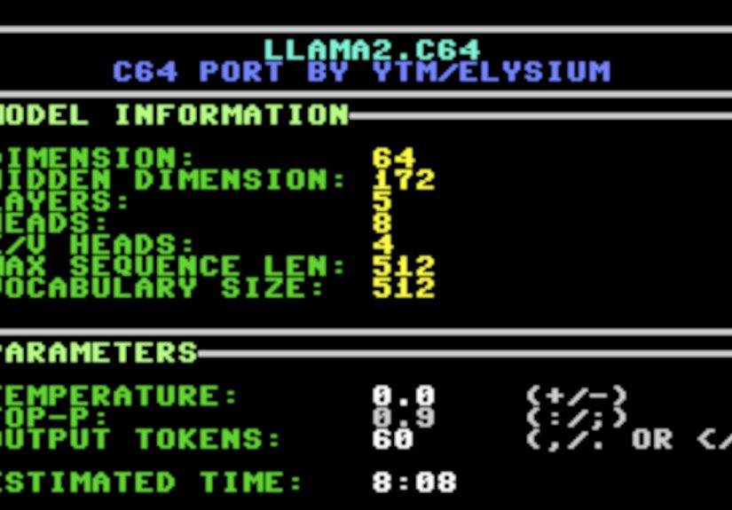 LLM Ported To The C64, Kinda