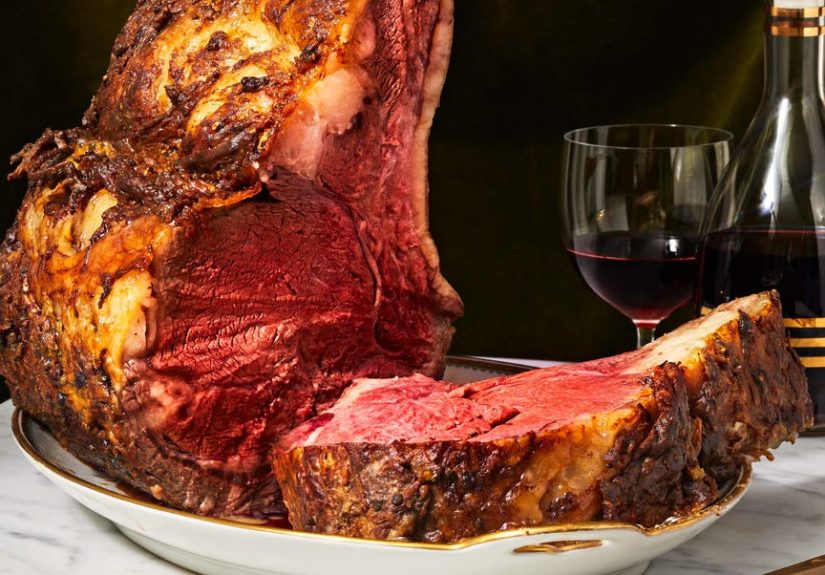 Best Dijon and Green Peppercorn–Crusted Standing Rib Roast Recipe - How To Make Dijon and Green Peppercorn–Crusted Standing Rib Roast