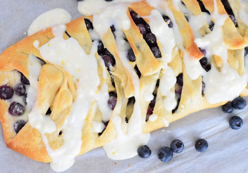 Blueberry Cream Cheese Breakfast Braid Recipe