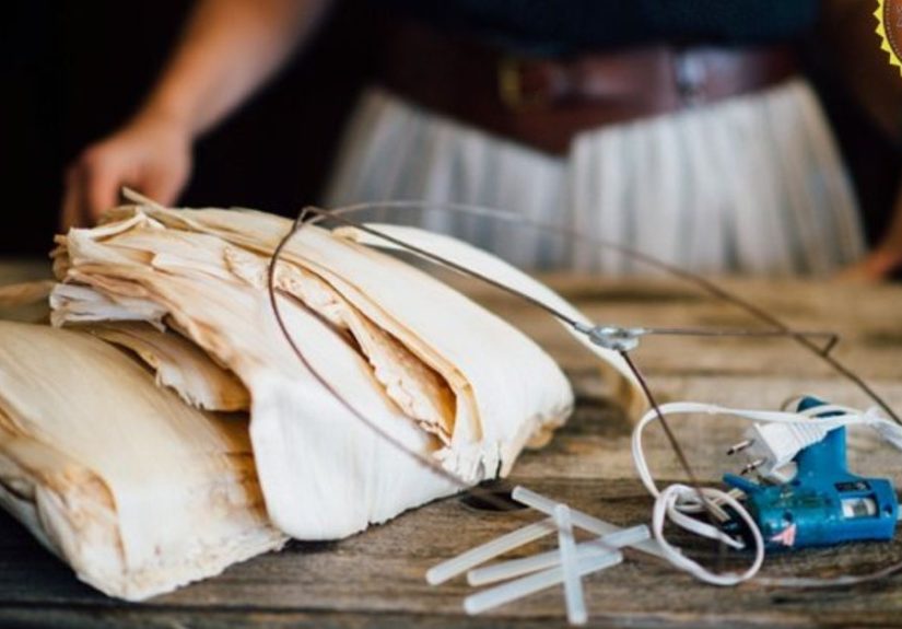 Corn Husk Summer Wreath