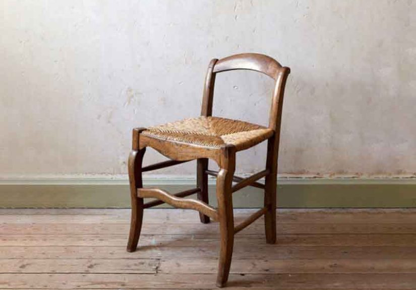 Country Chair With Original Rush Seat