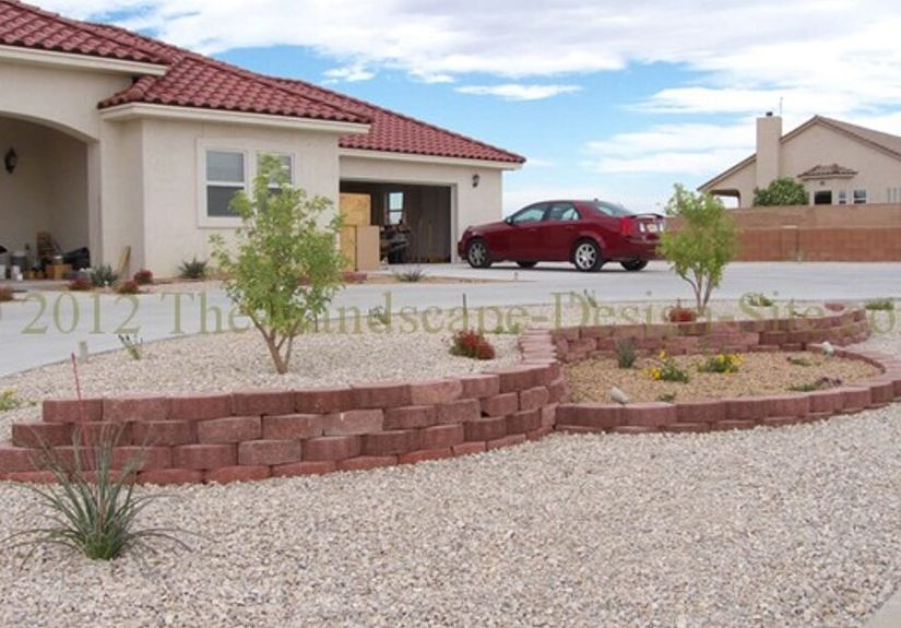 Desert Southwest Landscaping Using Retaining Walls & Xeriscaping Principles