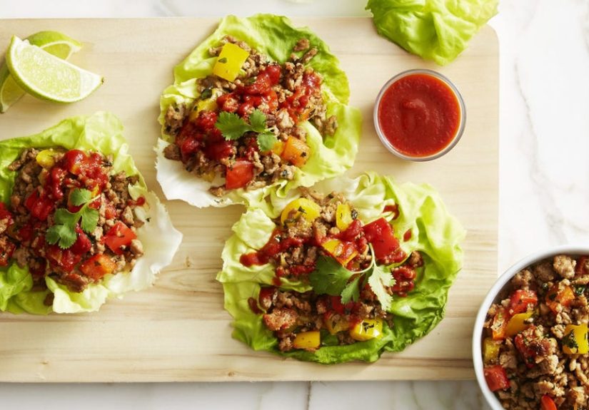 Easy Thai Turkey Lettuce Wrap Recipe - How to Make Savory Thai Turkey Lettuce Wraps
