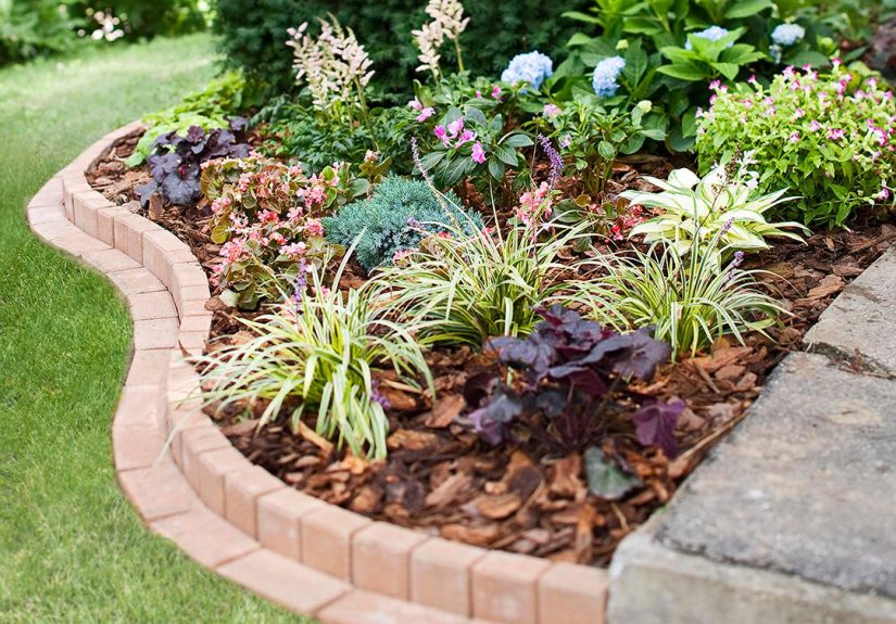 How to Build a Curved Brick Garden Border