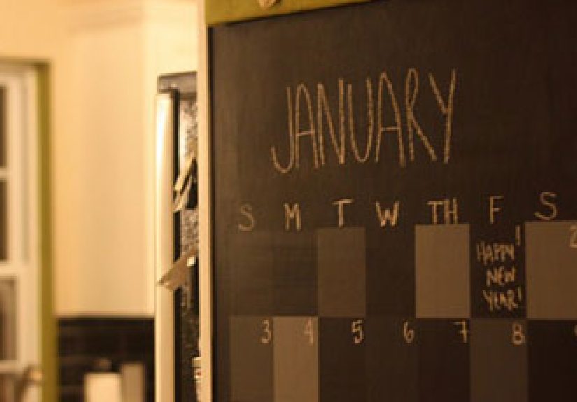 How To Make A Chalkboard Wall Calendar