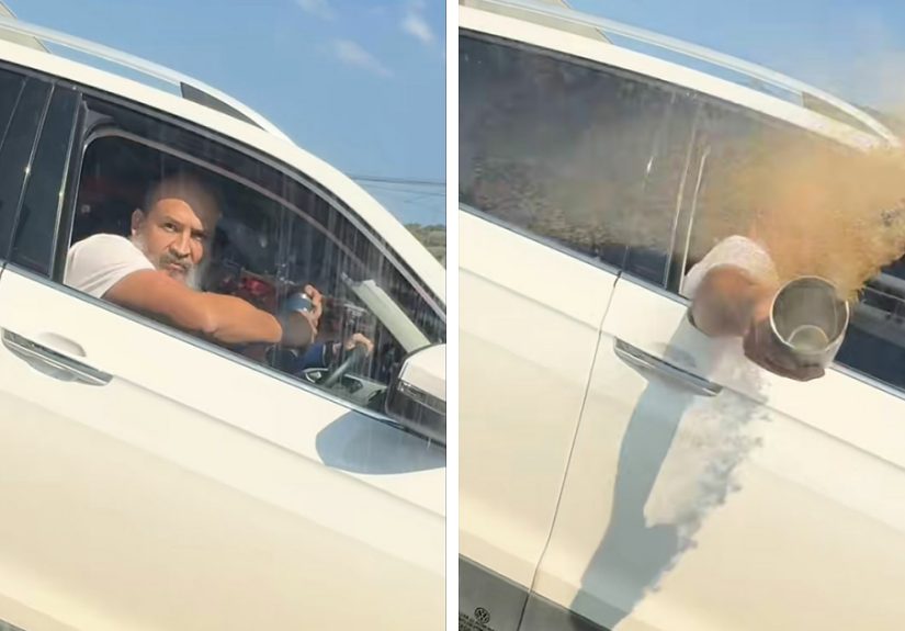 "Instant Karma": Road Rage Passenger's Coffee Toss At Driver Backfires Hilariously In Viral Video