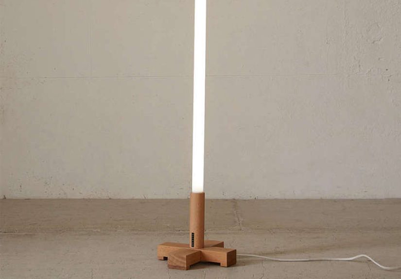 Neon Tube Light Stand