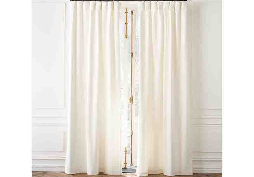 Organic Cotton Velvet Window Curtain Panel