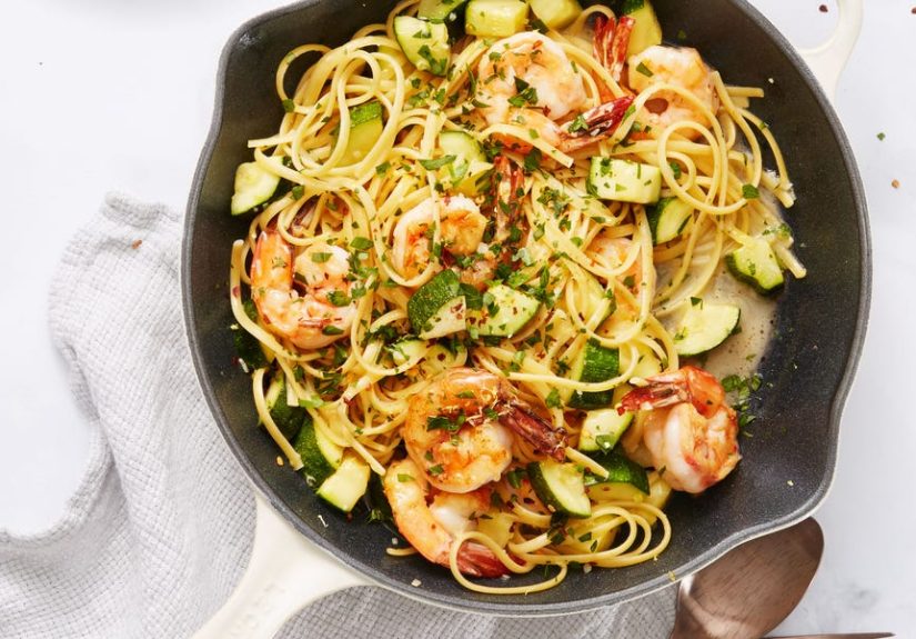 Shrimp and Zucchini Scampi