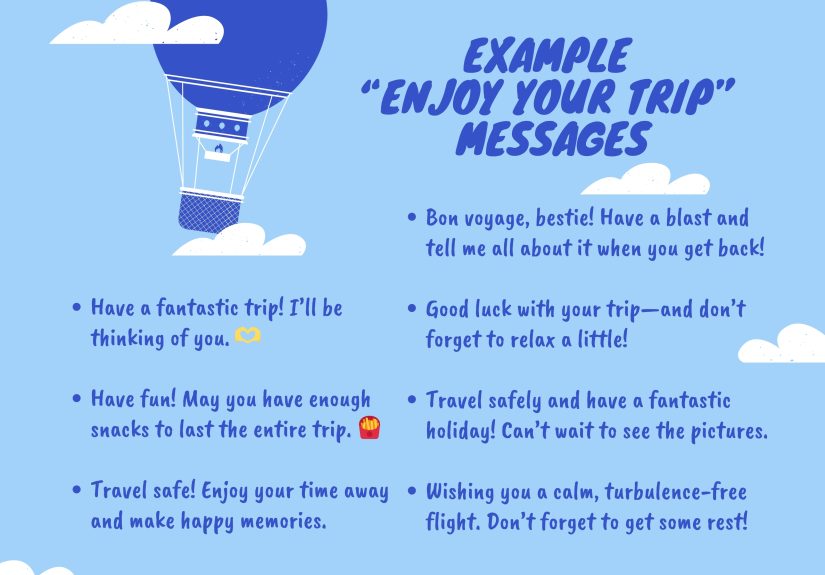90+ &ldquo;Enjoy Your Trip&rdquo; Messages & Quotes for Travelers