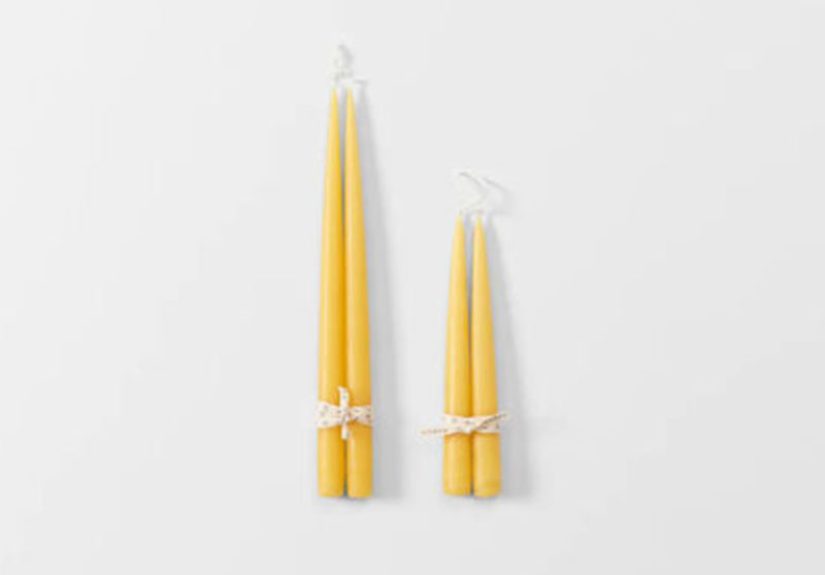 Hand Dipped Maize Taper Candles