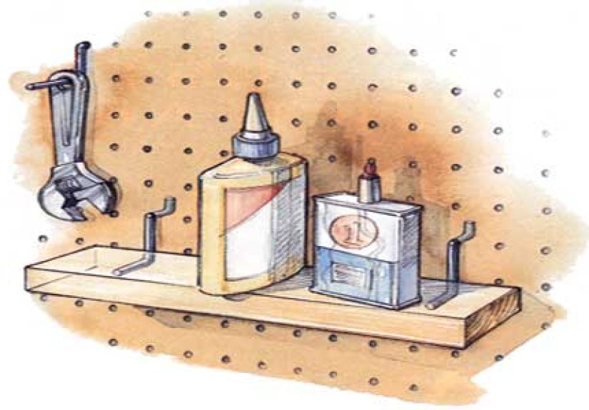 How To Make a Simple Pegboard Shelf