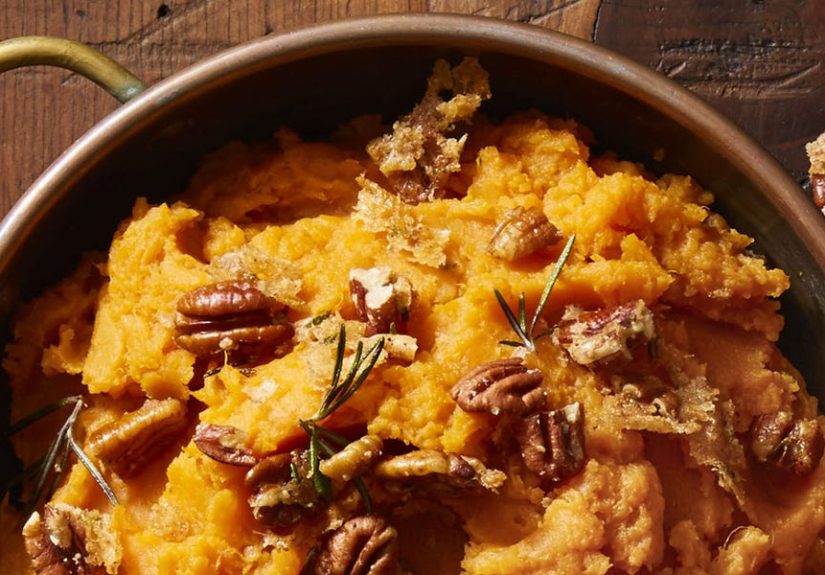 How To Make Rosemary-Pecan Mashed Sweet Potatoes - Best Rosemary-Pecan Mashed Sweet Potatoes Recipe