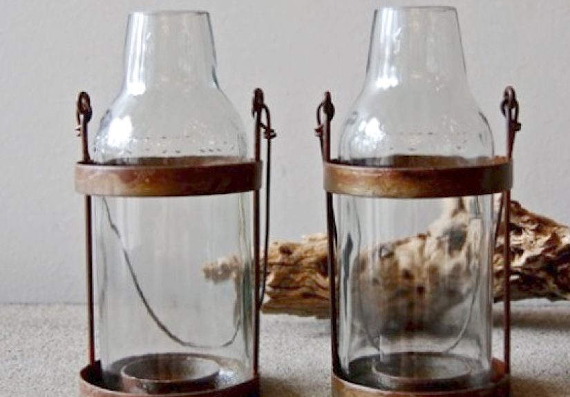 Roost Recycled Bottle Lanterns