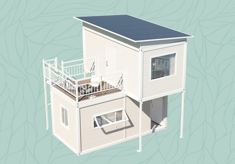 This 2-Story Amazon Tiny House Has a Rooftop Deck