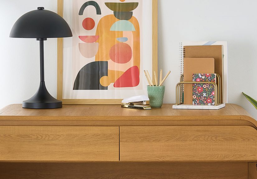 This Chic Curved Desk Costs Under $100
