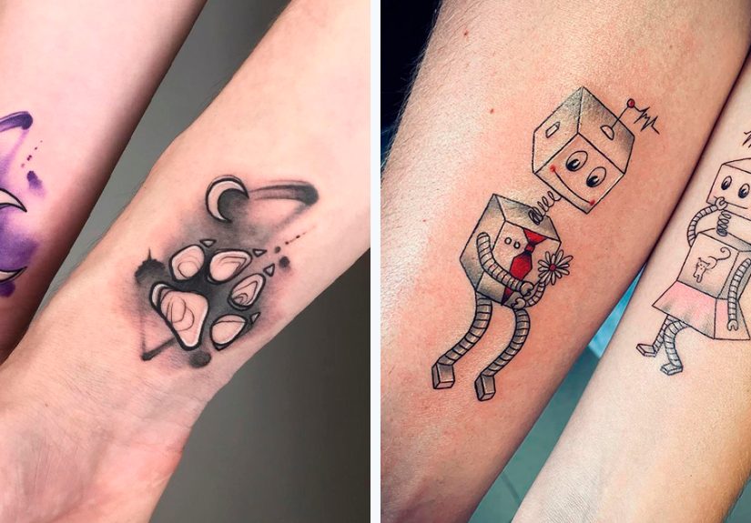 86 Matching Tattoos For Couples, Siblings, Friends, And All The Special People In Your Life