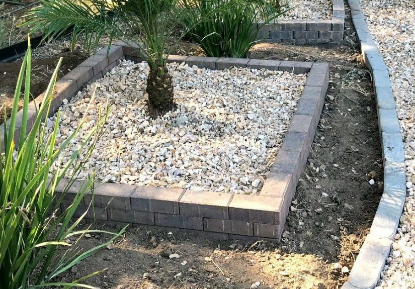 DIY Brick Garden Border and Edging