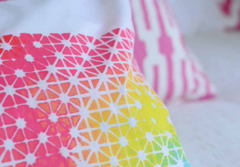 How To Stencil A Pillowcase