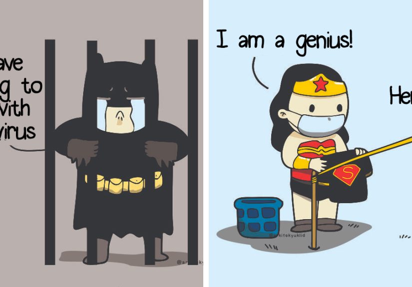 I Illustrate How Superheroes Would Spend Their Time During The Quarantine (11 Pics)