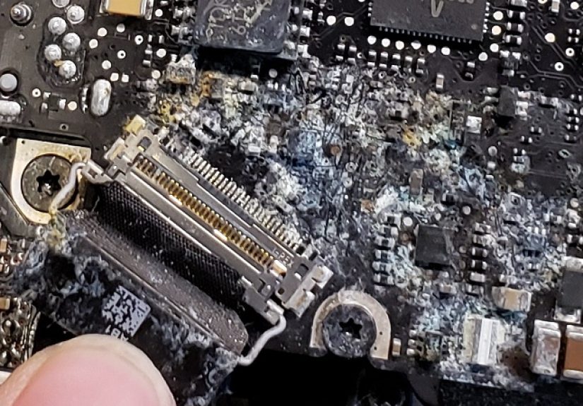 Liquid Damaged MacBook Saved With A Keen Eye